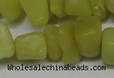 CCH273 34 inches 8*12mm olive jade chips gemstone beads wholesale
