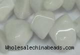CCH285 34 inches 8*12mm milky jade chips gemstone beads wholesale