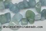 CCH319 15.5 inches 10*15mm aquamarine chips gemstone beads wholesale