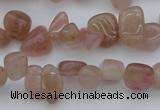 CCH621 15.5 inches 6*8mm - 10*14mm strawberry quartz chips beads