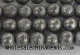 CCJ350 15.5 inches 8mm carved round plated China jade beads