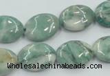 CCJ50 15.5 inches 13*18mm oval African jade gemstone beads