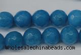 CCN1204 15.5 inches 12mm faceted round candy jade beads wholesale