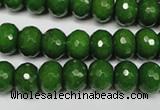 CCN2108 15.5 inches 6*10mm faceted rondelle candy jade beads