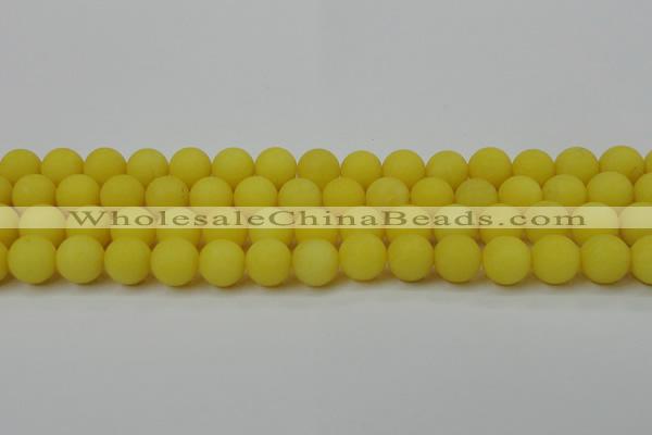 CCN2428 15.5 inches 6mm round matte candy jade beads wholesale