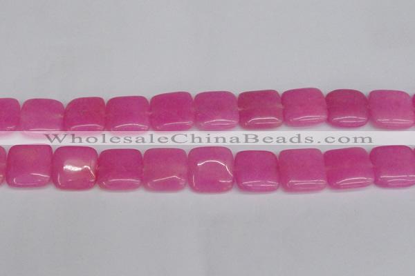CCN3802 15.5 inches 20*20mm square candy jade beads wholesale