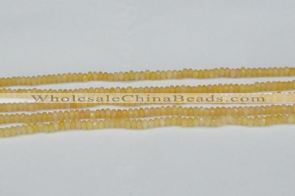 CCN4105 15.5 inches 2*4mm faceted rondelle candy jade beads