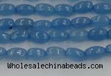 CCN4521 15.5 inches 4*6mm rice candy jade beads wholesale