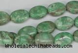 CCO117 15.5 inches 10*14mm oval dyed natural chrysotine beads