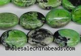 CCO136 15.5 inches 13*18mm oval dyed natural chrysotine beads