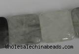 CCQ412 15.5 inches 20*20mm square cloudy quartz beads wholesale