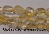 CCR217 15.5 inches 9*12mm nuggets natural citrine gemstone beads