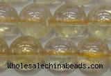 CCR303 15.5 inches 10mm round AB-color natural citrine beads
