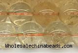 CCR348 15.5 inches 12mm round natural citrine beads wholesale