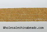CCR377 15.5 inches 4.5-5mm round citrine gemstone beads wholesale