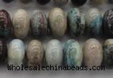 CCS28 15.5 inches 10*16mm rondelle natural chrysocolla gemstone beads