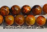 CCS554 15.5 inches 12mm round dyed chrysocolla gemstone beads