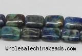 CCS67 16 inches 10*14mm rectangle dyed chrysocolla gemstone beads