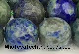 CCS922 15 inches 10mm faceted round chrysocolla beads wholesale