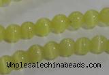 CCT1206 15 inches 4mm round cats eye beads wholesale