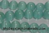 CCT1285 15 inches 5mm round cats eye beads wholesale