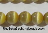 CCT1376 15 inches 7mm round cats eye beads wholesale