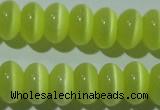CCT276 15 inches 5*8mm rondelle cats eye beads wholesale