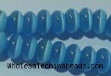 CCT285 15 inches 5*8mm rondelle cats eye beads wholesale