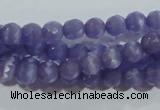 CCT322 15 inches 4mm faceted round cats eye beads wholesale