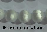CCT390 15 inches 10mm faceted round cats eye beads wholesale