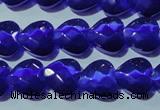 CCT974 15 inches 12*12mm faceted heart cats eye beads wholesale