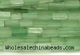 CCU1087 15 inches 2*4mm cuboid green aventurine jade beads