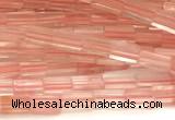 CCU1088 15 inches 2*4mm cuboid cherry quartz beads