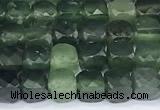 CCU863 15 inches 6mm faceted cube jade beads