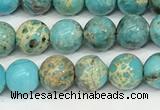 CDE1367 15.5 inches 6mm round sea sediment jasper beads wholesale