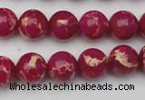 CDE2035 15.5 inches 8mm round dyed sea sediment jasper beads