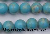 CDE2060 15.5 inches 14mm round dyed sea sediment jasper beads