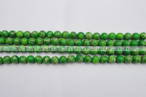 CDE2222 15.5 inches 8mm round dyed sea sediment jasper beads