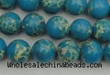 CDE2233 15.5 inches 8mm round dyed sea sediment jasper beads
