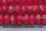 CDE2612 15.5 inches 12*16mm rondelle dyed sea sediment jasper beads