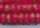 CDE2613 15.5 inches 13*18mm rondelle dyed sea sediment jasper beads