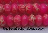 CDE2614 15.5 inches 15*20mm rondelle dyed sea sediment jasper beads
