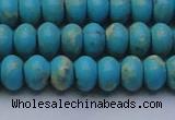 CDE2643 15.5 inches 10*14mm rondelle dyed sea sediment jasper beads