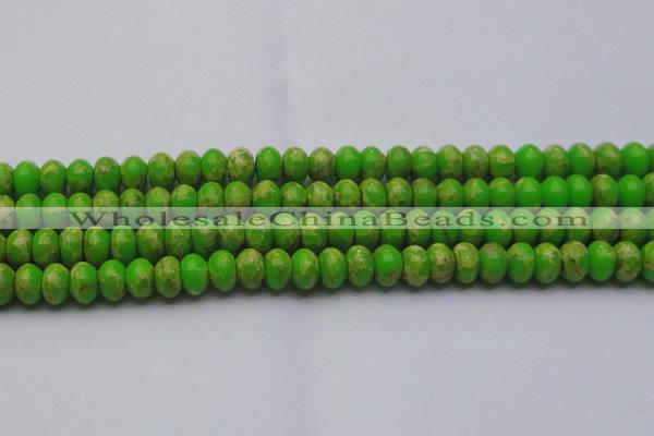 CDE2661 15.5 inches 13*18mm rondelle dyed sea sediment jasper beads
