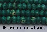 CDE2672 15.5 inches 5*8mm rondelle dyed sea sediment jasper beads
