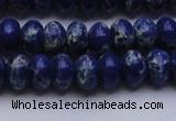 CDE2683 15.5 inches 10*14mm rondelle dyed sea sediment jasper beads