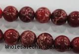 CDE823 15.5 inches 10mm round dyed sea sediment jasper beads wholesale