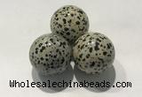 CDN1132 30mm round dalmatian jasper decorations wholesale