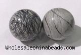 CDN1295 40mm round net jasper decorations wholesale