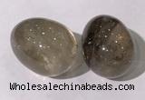 CDN1331 35*45mm egg-shaped smoky quartz decorations wholesale